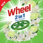 Wheel Washing Powder 2in1 Clean & Fresh 1Kg - Image 3